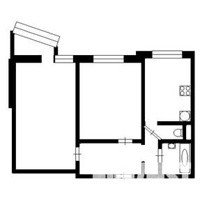 2-к квартира, вторичка, 55м2, 4/17 этаж