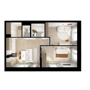 2-к квартира, вторичка, 52м2, 12/25 этаж