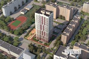1-к квартира, строящийся дом, 39м2, 2/25 этаж