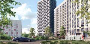 2-к квартира, строящийся дом, 64м2, 9/23 этаж