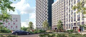 2-к квартира, строящийся дом, 59м2, 12/23 этаж