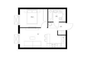 1-к квартира, вторичка, 34м2, 8/24 этаж