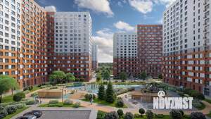 2-к квартира, строящийся дом, 57м2, 12/17 этаж