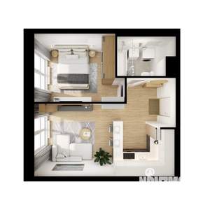 1-к квартира, вторичка, 36м2, 23/24 этаж
