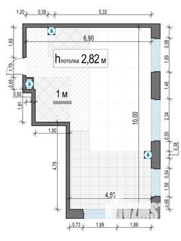 2-к квартира, строящийся дом, 54м2, 16/23 этаж