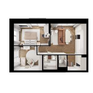 2-к квартира, вторичка, 50м2, 12/24 этаж