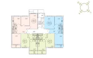 2-к квартира, вторичка, 63м2, 1/4 этаж