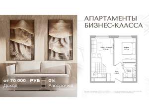 2-к квартира, вторичка, 36м2, 9/16 этаж