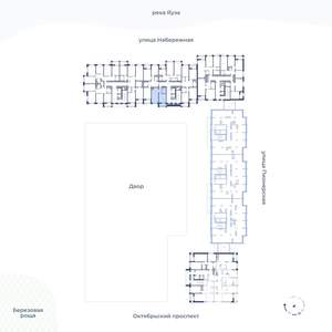 2-к квартира, строящийся дом, 45м2, 12/24 этаж