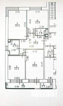3-к квартира, вторичка, 74м2, 14/17 этаж