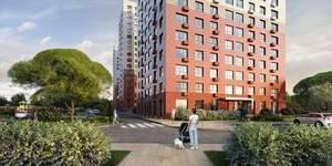 2-к квартира, строящийся дом, 44м2, 13/17 этаж