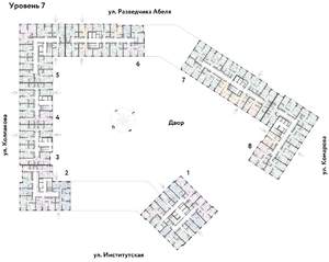 2-к квартира, вторичка, 42м2, 7/25 этаж
