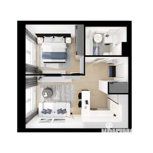 1-к квартира, вторичка, 36м2, 12/25 этаж