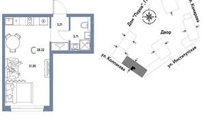 Студия квартира, вторичка, 28м2, 18/6 этаж