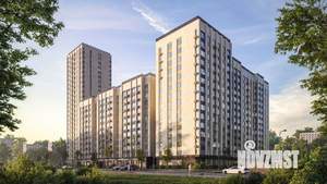2-к квартира, строящийся дом, 74м2, 14/24 этаж