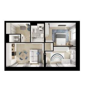 2-к квартира, вторичка, 51м2, 9/25 этаж