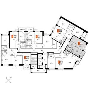 1-к квартира, строящийся дом, 36м2, 11/22 этаж