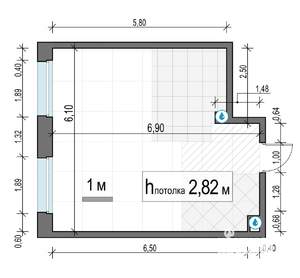 1-к квартира, строящийся дом, 38м2, 14/23 этаж