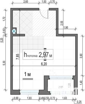 2-к квартира, строящийся дом, 38м2, 18/18 этаж