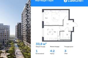 Студия квартира, вторичка, 22м2, 3/17 этаж