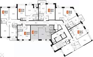 2-к квартира, вторичка, 46м2, 10/22 этаж