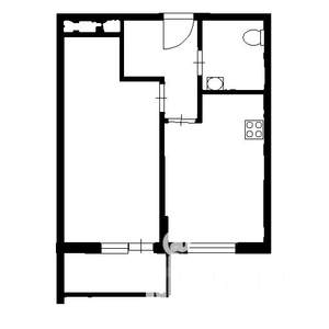 1-к квартира, вторичка, 41м2, 17/17 этаж