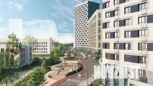 2-к квартира, строящийся дом, 43м2, 18/23 этаж
