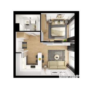 1-к квартира, вторичка, 37м2, 20/25 этаж