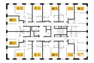2-к квартира, строящийся дом, 54м2, 11/23 этаж