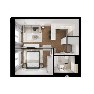 1-к квартира, вторичка, 34м2, 12/24 этаж