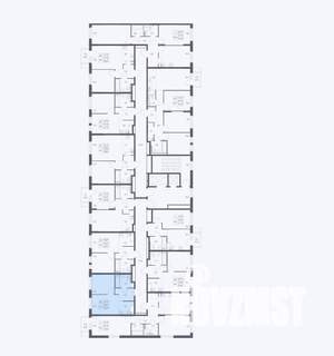 1-к квартира, сданный дом, 32м2, 17/17 этаж