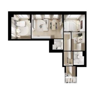 2-к квартира, вторичка, 66м2, 9/25 этаж