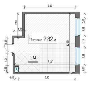 1-к квартира, вторичка, 35м2, 2/23 этаж