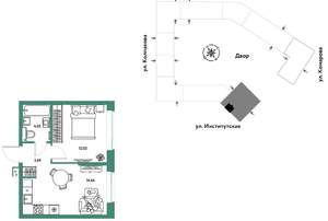 2-к квартира, вторичка, 34м2, 23/25 этаж