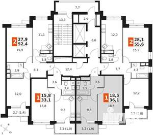 1-к квартира, вторичка, 36м2, 3/18 этаж