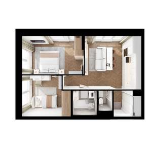 2-к квартира, вторичка, 48м2, 22/24 этаж