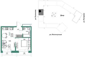 2-к квартира, вторичка, 36м2, 9/25 этаж