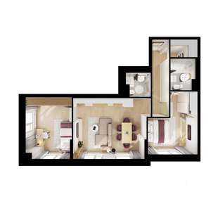 2-к квартира, вторичка, 63м2, 11/25 этаж