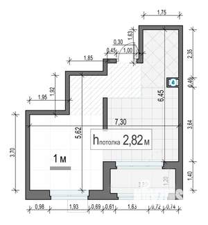 1-к квартира, строящийся дом, 36м2, 15/18 этаж