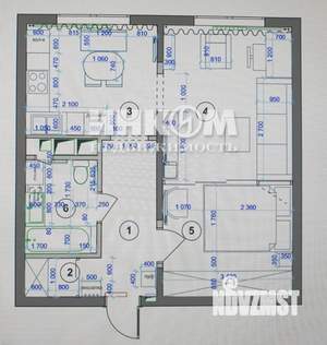 2-к квартира, вторичка, 47м2, 16/25 этаж