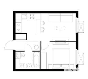 1-к квартира, вторичка, 34м2, 25/25 этаж