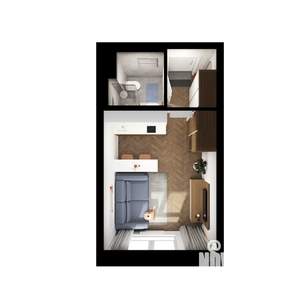 Студия квартира, вторичка, 20м2, 15/24 этаж