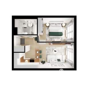 1-к квартира, вторичка, 34м2, 19/25 этаж