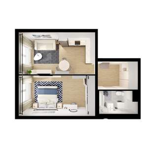 1-к квартира, вторичка, 44м2, 22/25 этаж