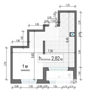 1-к квартира, строящийся дом, 36м2, 14/18 этаж