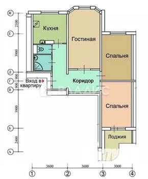 3-к квартира, вторичка, 76м2, 16/17 этаж