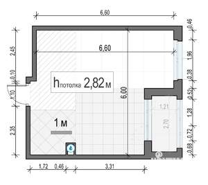 1-к квартира, строящийся дом, 37м2, 15/17 этаж
