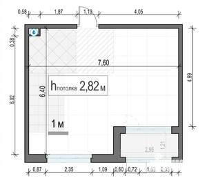 1-к квартира, строящийся дом, 45м2, 14/17 этаж