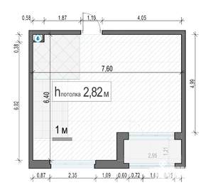 1-к квартира, строящийся дом, 45м2, 2/17 этаж
