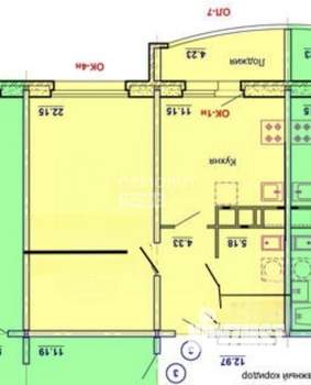 1-к квартира, вторичка, 47м2, 2/17 этаж